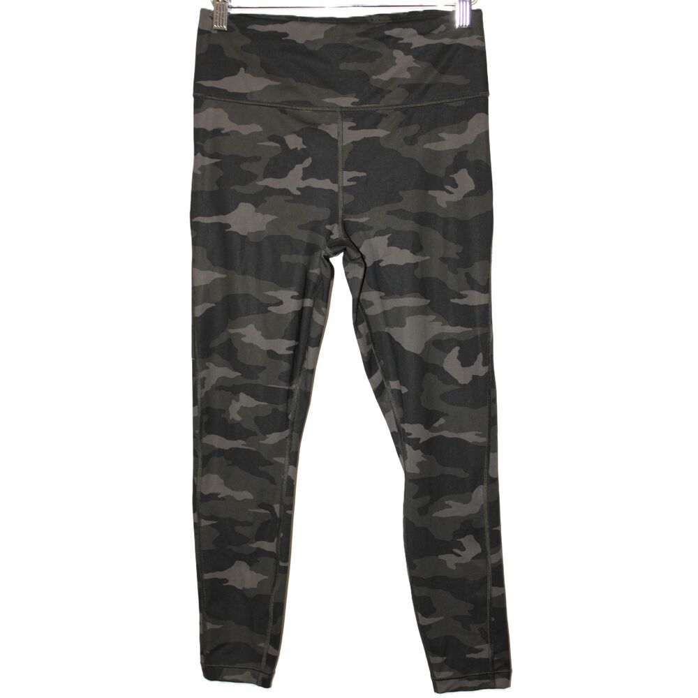 Womens Athleta Ultimate Stash Pocket 7/8 Tight 531773 Black Camo Leggings Size S